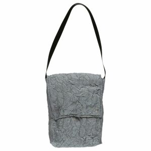 Torba konduktorka z plisowanego poliestru szara - Soie Star