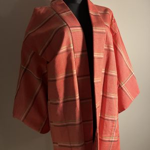 Krótkie haori Japońskie - kratka - vintage