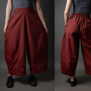 Spodnie bordowe szerokie - Soie Star