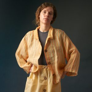 Żakiet lniany - tkanina sezonu zobacz więcej